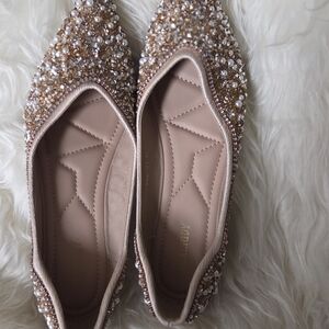 Elegant Beaded Flats